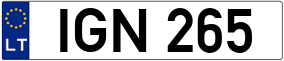 Truck License Plate